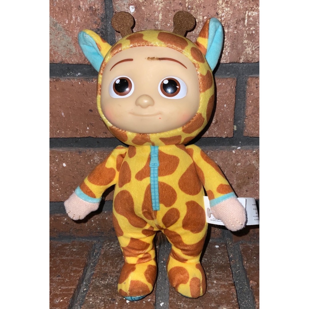Cocomelon JJ Giraffe Onesie Plush Doll 8 Inch Soft Body Vinyl Head Toy 2021